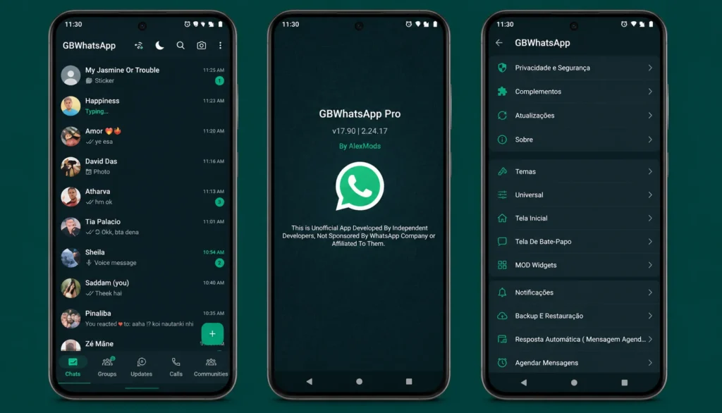 GB WhatsApp Features Screen Shots